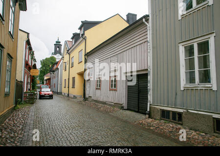 EKSJÖ Holz- Stadt in Småland, Schweden Stockfoto