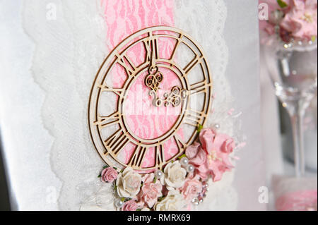 Hochzeit. Luxus Hochzeit mit schönem Dekor Stockfoto