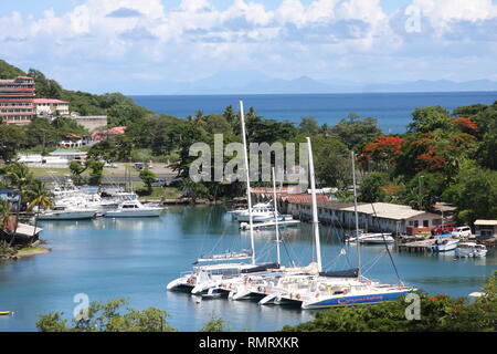 Yachten im Hafen Stockfoto