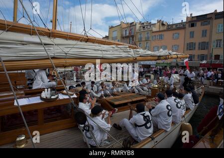 Moonbeam IV Voiles de Saint Tropez Stockfoto