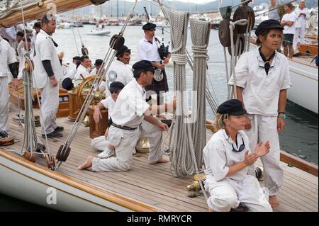 Moonbeam IV Voiles de Saint Tropez Stockfoto