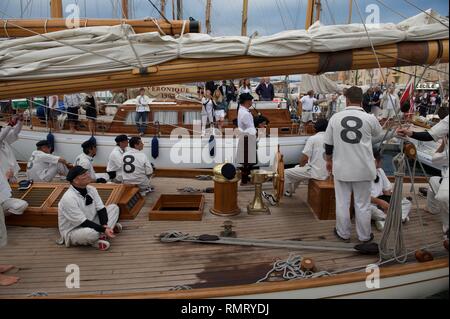 Moonbeam IV Voiles de Saint Tropez Stockfoto