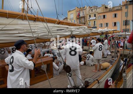 Moonbeam IV Voiles de Saint Tropez Stockfoto