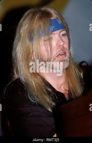 Gregg Allman ist gezeigt, die 'live' im Konzert mit der Gregg Allman Band. Stockfoto