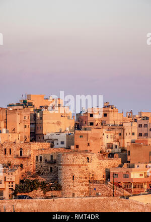 Al-Karak bei Sonnenaufgang, Karak Governorate, Jordanien Stockfoto