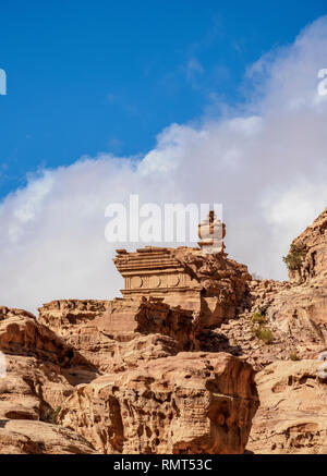 Das Kloster, das Ad-Deir, Petra, Ma'an Governorate, Jordanien Stockfoto