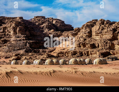 Sun City Camp, Wadi Rum, Aqaba Governorate, Jordanien Stockfoto