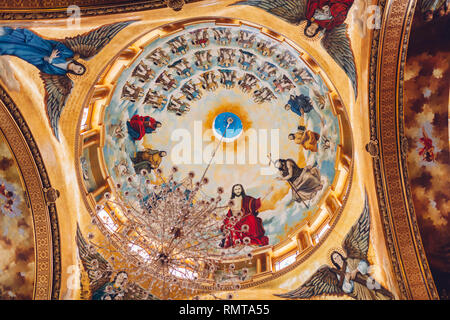 Januar 27, 2019 - Ägypten, Sharm El-Sheikh christlichen Koptischen Kirche. Dome Innenraum Stockfoto