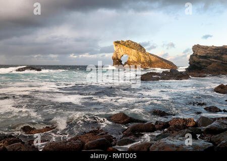 Gaada Stapel auf Foula Stockfoto