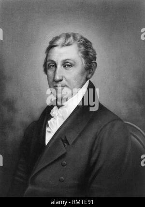 James Monroe (1758-1831), 5. der Präsident der Vereinigten Staaten, Kopf und Schultern Portrait Stockfoto