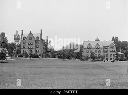 South Campus Gelände, Mount Holyoke College, South Hadley, Massachusetts, USA, Detroit Publishing Company, 1900 Stockfoto