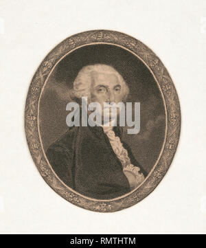 George Washington (1732-99), der erste Präsident der Vereinigten Staaten, halber Länge Porträt, Gravur Stockfoto