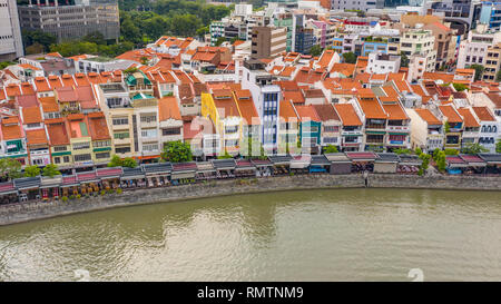 Boat Quay, Singapur Stockfoto