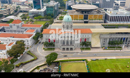 Ehemalige Rathaus und der National Gallery, Singapur Stockfoto