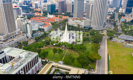 St. Andrews Kathedrale, Singapur Stockfoto