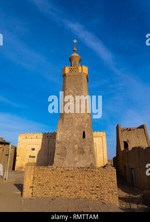 Al-Hassanab Moschee, nördlichen Staat, Al-Khandaq, Sudan Stockfoto