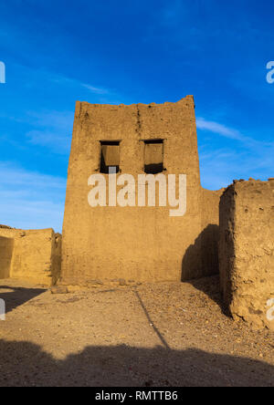 Abandonned mudbrick Haus, nördlichen Staat, Al-Khandaq, Sudan Stockfoto