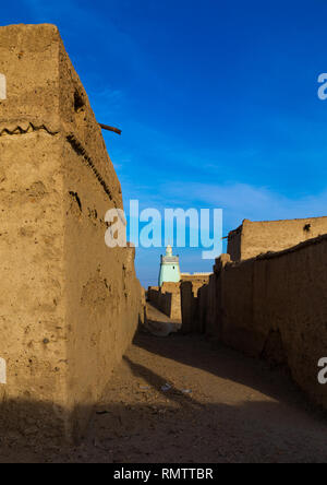 Abandonned mudbrick Häuser, nördlichen Staat, Al-Khandaq, Sudan Stockfoto