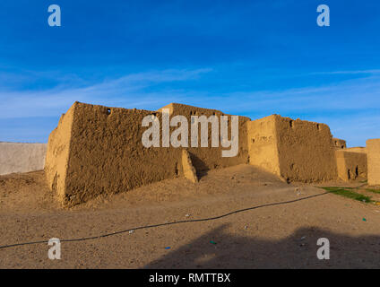 Abandonned mudbrick Haus, nördlichen Staat, Al-Khandaq, Sudan Stockfoto