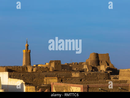 Blick auf das Dorf, nördlichen Staat, Al-Khandaq, Sudan Stockfoto