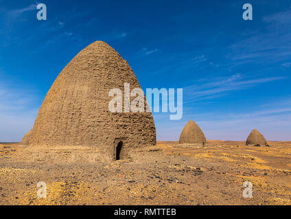 Bienenstock Gräber, Nubien, Old Dongola, Sudan Stockfoto