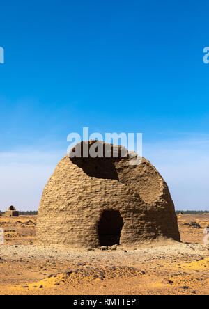 Gebrochene bienenstock Grab, Nubien, Old Dongola, Sudan Stockfoto