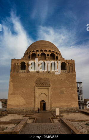 Das Mausoleum des Sultans Sanjar der Herrscher der Dynastie der großen Turkmen-Seljuks, Dar-ul-ahira (die andere Welt) Anerkannt als Perle der Islamischen archit Stockfoto