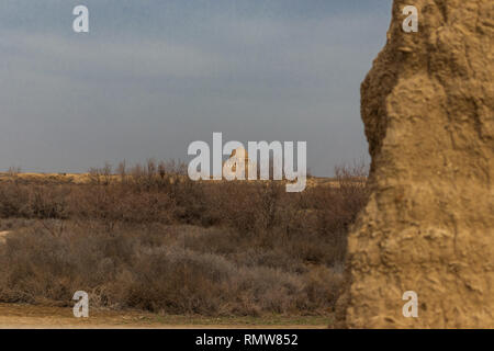 Das Mausoleum des Sultans Sanjar der Herrscher der Dynastie der großen Turkmen-Seljuks, Dar-ul-ahira (die andere Welt) eine Perle der islamischen Architektur Stockfoto