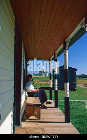 Die yurko Haus, ukrainische Kultur Zentrum, Alberta, Kanada Stockfoto