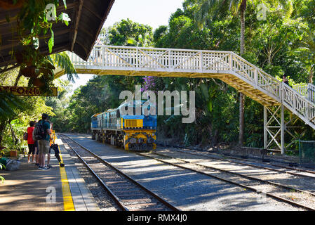 Bahnhof Kuranda, Queensland, Australien Stockfoto