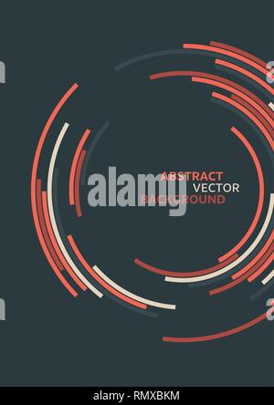 Abstrakte Technologie Kreise vector Hintergrund. Digital Design Hintergrund Stock Vektor