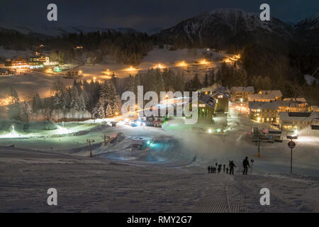 Winterlandschaft am Bürserberg Stockfoto