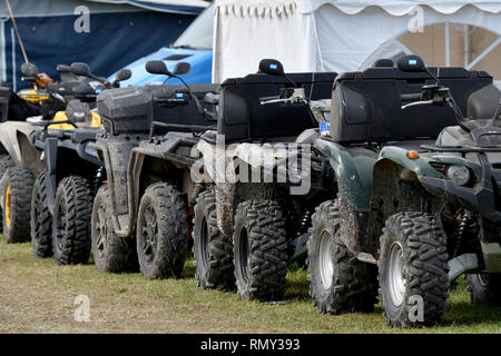 Quad/ATV Offroad geparkt Stockfoto