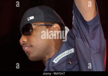 Rapper John Jackson, besser bekannt unter seinem Künstlernamen Fabolous wird angezeigt, während sein Konzert Auftritt auf die heiße Marmelade 6 Konzert im Hartford Civic Center in Hartford, Connecticut am Freitag, den 1. Juni 2007 statt. Stockfoto