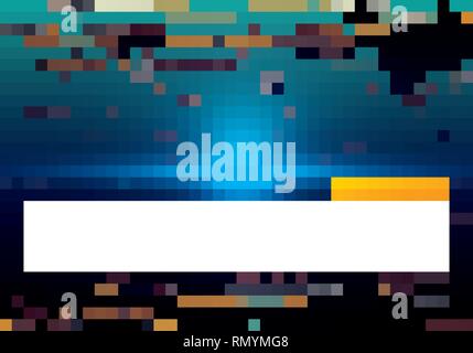 Abstrakte mettalic Motherboard vector Hintergrund in blauer Farbe Stock Vektor