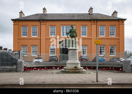 Vor kurzem renoviert, die carmarthenshire Krankenstation ist ein historisches Gebäude in der belebten Stadt Carmarthen, South West Wales. Stockfoto