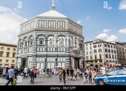 Florenz Baptisterium (Battistero di San Giovanni). Florenz, Provinz Florenz, Italien Stockfoto