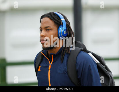 Sportplatz Galway, Galway, Irland. 16 Feb, 2019. Guinness Pro 14 Rugby, Connacht versus Geparden; Allgemeine Ansicht von Geparden player Rabz Maxwane am Sportsgrounds Credit anreisen: Aktion plus Sport/Alamy leben Nachrichten Stockfoto