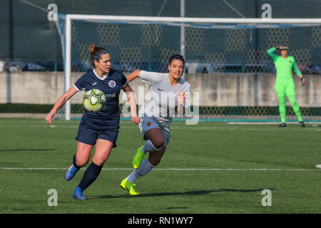 Foto Fabio Rossi/AS Roma/LaPresse 16/02/2019 Bergamo (Italien) Sport Calcio Orobica - Roma Campionato Serie A Femminile - Stadio Flaminio Centro Sportivo Nella Foto: Maria Zecca Foto Fabio Rossi/AS Roma/LaPresse 16/02/2019 Bergamo (Italien) Sport Fussball Orobica - Roma Frauen Serie A - Stadio Flaminio Centro Sportivo In der Pic: Maria Zecca Stockfoto