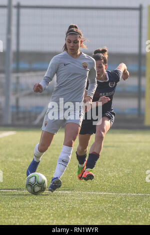 Foto Fabio Rossi/AS Roma/LaPresse 16/02/2019 Bergamo (Italien) Sport Calcio Orobica - Roma Campionato Serie A Femminile - Stadio Flaminio Centro Sportivo Nella Foto: Agnese Bonfantini Foto Fabio Rossi/AS Roma/LaPresse 16/02/2019 Bergamo (Italien) Sport Fussball Orobica - Roma Frauen Serie A - Stadio Flaminio Centro Sportivo In der Pic: Agnese Bonfantini Stockfoto