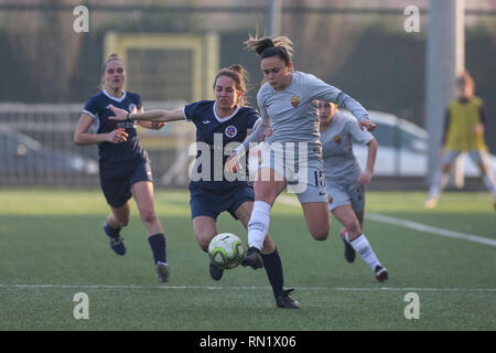 Foto Fabio Rossi/AS Roma/LaPresse 16/02/2019 Bergamo (Italien) Sport Calcio Orobica - Roma Campionato Serie A Femminile - Stadio Flaminio Centro Sportivo Nella Foto: Annamaria Serturini Foto Fabio Rossi/AS Roma/LaPresse 16/02/2019 Bergamo (Italien) Sport Fussball Orobica - Roma Frauen Serie A - Stadio Flaminio Centro Sportivo In der Pic: Annamaria Serturini Stockfoto