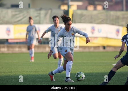 Foto Fabio Rossi/AS Roma/LaPresse 16/02/2019 Bergamo (Italien) Sport Calcio Orobica - Roma Campionato Serie A Femminile - Stadio Flaminio Centro Sportivo Nella Foto: Martina Piemonte Foto Fabio Rossi/AS Roma/LaPresse 16/02/2019 Bergamo (Italien) Sport Fussball Orobica - Roma Frauen Serie A - Stadio Flaminio Centro Sportivo In der Pic: Martina Piemonte Stockfoto