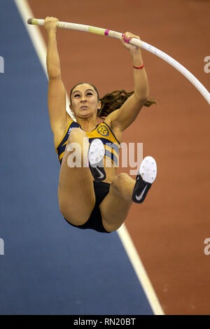 Arena Birmingham, Birmingham, UK. 16 Feb, 2019. Muller Indoor Grand Prix Athletik; Jade Ive im Stabhochsprung der Frauen Quelle: Aktion plus Sport/Alamy leben Nachrichten Stockfoto