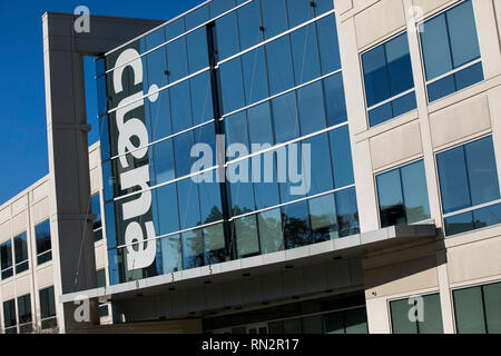 Ein logo Zeichen außerhalb des Hauptquartiers der ciena Corporation in Hanover, Maryland am 9. Februar 2019. Stockfoto