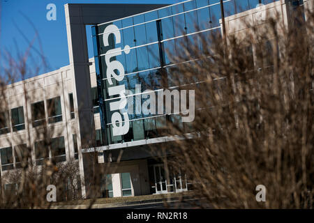 Ein logo Zeichen außerhalb des Hauptquartiers der ciena Corporation in Hanover, Maryland am 9. Februar 2019. Stockfoto