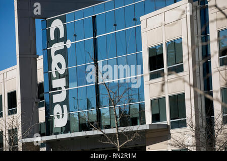 Ein logo Zeichen außerhalb des Hauptquartiers der ciena Corporation in Hanover, Maryland am 9. Februar 2019. Stockfoto