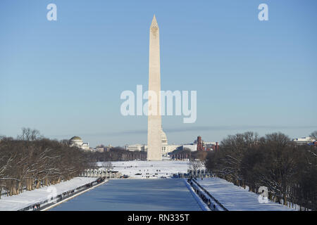 Blick auf den Washington Monument, in Washington DC, USA Stockfoto