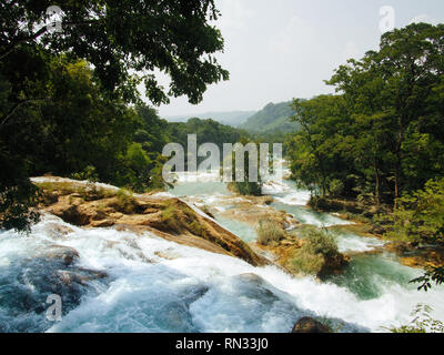 Wasserfälle von Agua Azul, Chiapas, Mexiko Stockfoto