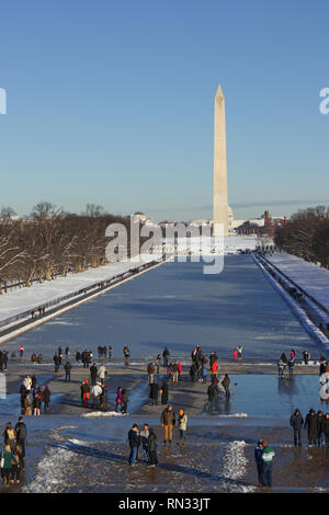 Blick auf den Washington Monument, in Washington DC, USA Stockfoto