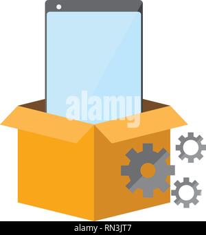 Mobile App Entwicklung Stock Vektor